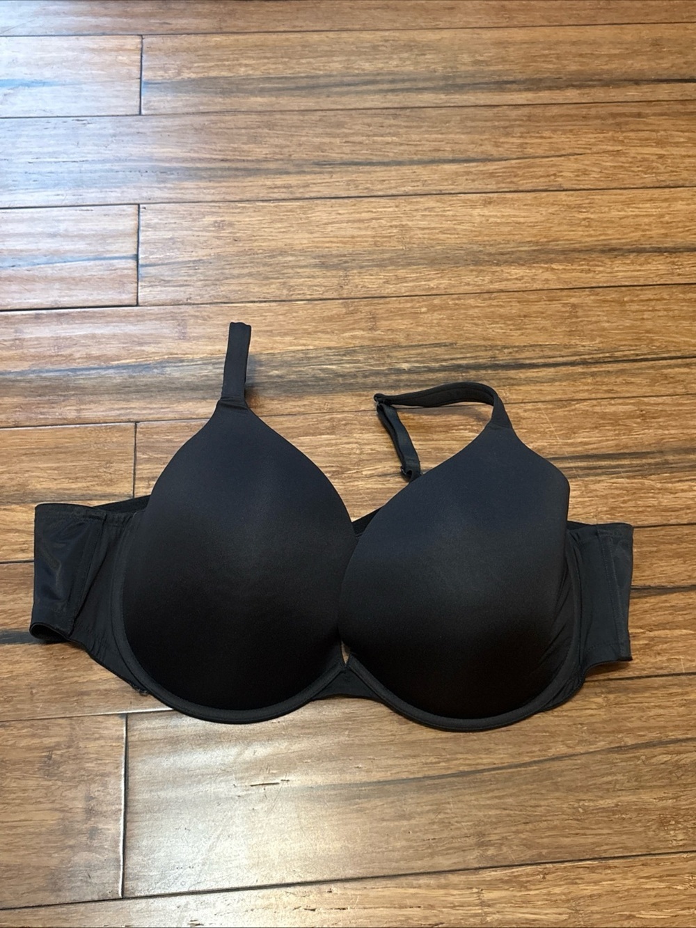 Cacique Black Underwire Full Coverage Bra 50C Plus Size Lane Bryant Boost Plunge